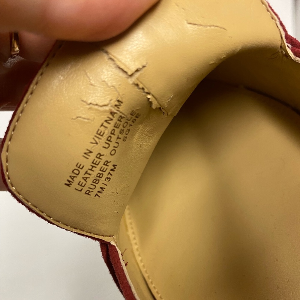 Michael Kors Caroline loafers suede maroon 7 - Picture 11 of 12